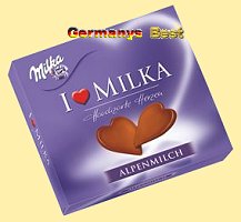 Milka Hauchfeine Herzen, Alpenmilch