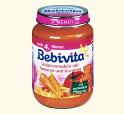 Bebivita Schinkennudeln mit Tomaten und Karotten