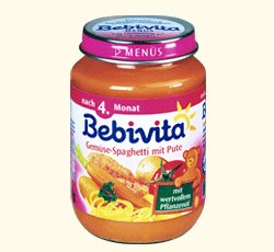 Bebivita Gemüse Spaghetti mit Pute