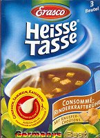 Erasco Heisse Tasse Consomme Rinderkraftbrühe Suppe -Box-