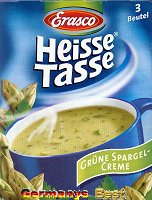 Erasco Heisse Tasse Grüne Spargel Creme Suppe -Box-