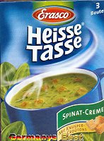 Erasco Heisse Tasse Spinat Creme Suppe -Box-