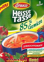 Erasco Heisse Tasse 85% Strauchtomate Suppe -Box-