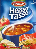 Erasco Heisse Tasse Tomate Mozzarella Suppe -Box-