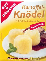 Gut&Günstig Kartoffel Knödel Halb & Halb Der Klassiker