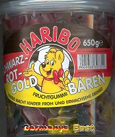 Haribo Schwarz-Rot-Gold Bären -Dose-