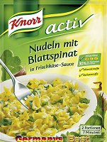 Knorr Activ Nudeln mit Blattspinat, 2 Serves