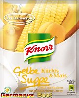 Knorr Gelbe Suppe mit Kürbis und Mais