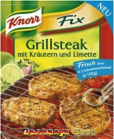 Knorr Fix Grillsteak mit Kräutern und Limette