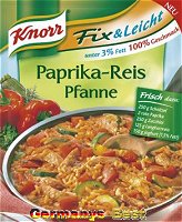 Knorr Fix und Leicht Paprika-Reis Pfanne