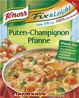 Knorr Fix und Leicht Puten-Champignon Pfanne