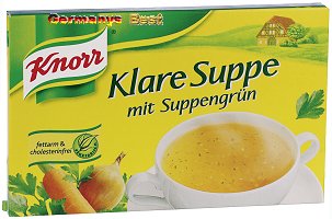 Knorr Klare Suppe mit Suppengrün 8l Würfel