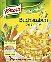 Knorr Suppenliebe Buchstaben Suppe