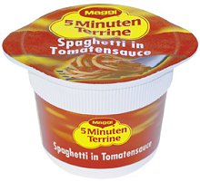 Maggi 5Minuten Terrine Nudeln in Tomaten Mozzarella-Sauce