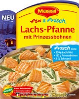 Maggi Fix Lachs-Pfanne mit Prinzessbohnen