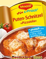 Maggi Fix Puten-Schnitzel -Pizzaiola-