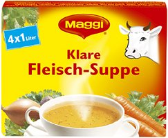 Maggi Klare Fleisch Suppe, 4x1L