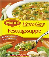 Maggi Meisterklasse Festtags-Suppe mit Klößchen