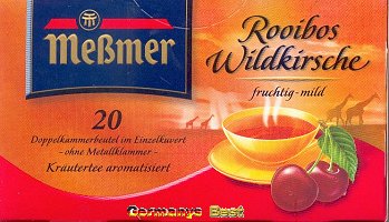 Messmer Rooibos Wildkirsche, 20 bags