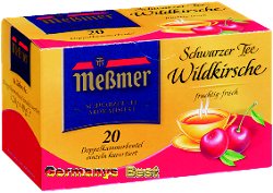 Messmer Black Tea Wildcherry, 20 bags
