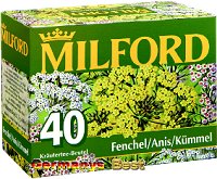 Milford Fennel-Anise-Caraway Tea, 40 bags