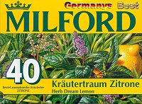 Milford Tee Kraeutertraum Zitrone, 40 Beutel