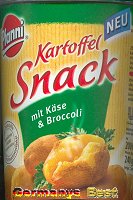 Pfanni Kartoffel Snack mit Kaese und Broccoli