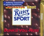 Ritter Sport Dunkle Voll-Nuss
